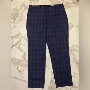 Banana Republic Women’s Navy blue  Plaid Dress Pants